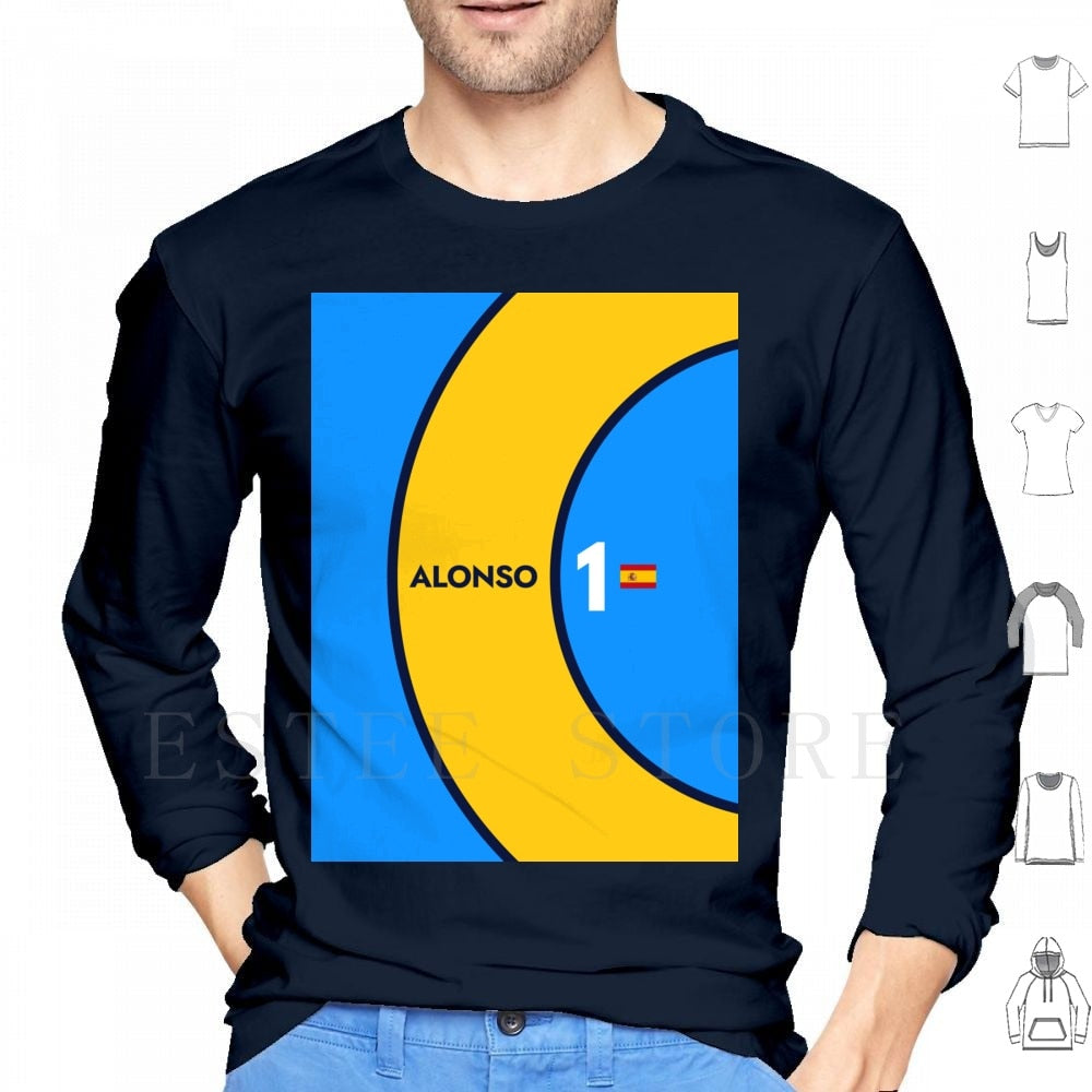 Alonso Hoodies and shirts- Best F1 Gift for him or her