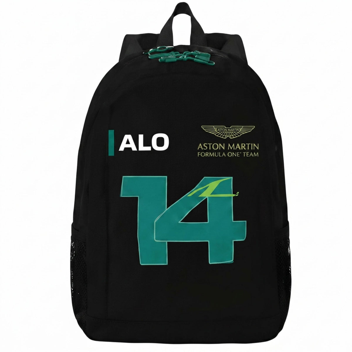 Fernando Alonso 14 Aston Martin Formula 1 Team Fan's Schoolbag/Backpack Large Capacity