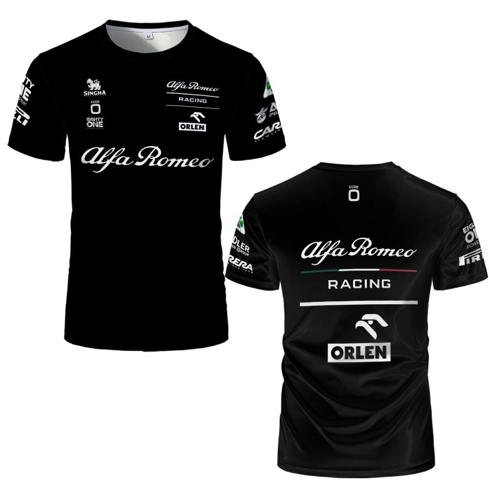 F1 T-Shirts All Formula 1 Team Racing Design Crew Neck Sweatshirt High Quality Clothing