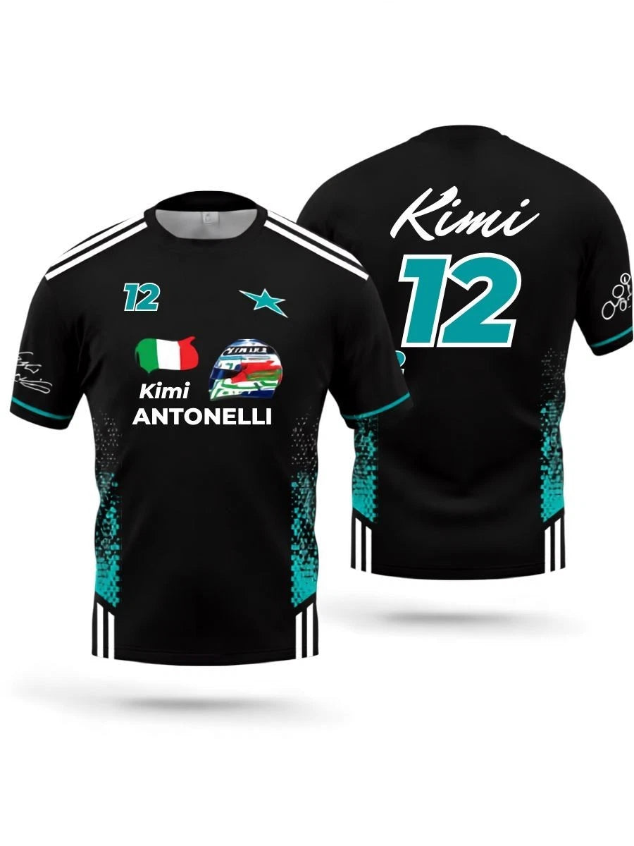 Mercedes AMG Formula 1 Team Star Kimi Antonelli 12 Fan's T Shirt