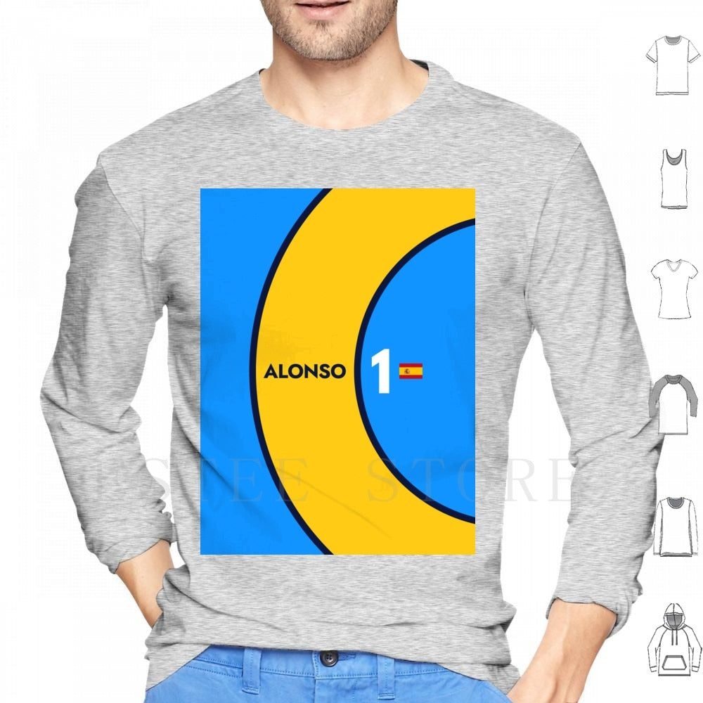 Alonso Hoodies and shirts- Best F1 Gift for him or her