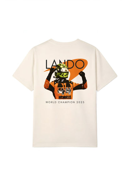 Mclaren Formula 1 Team Lando Norris 2025 World Champion Celebration T Shirt