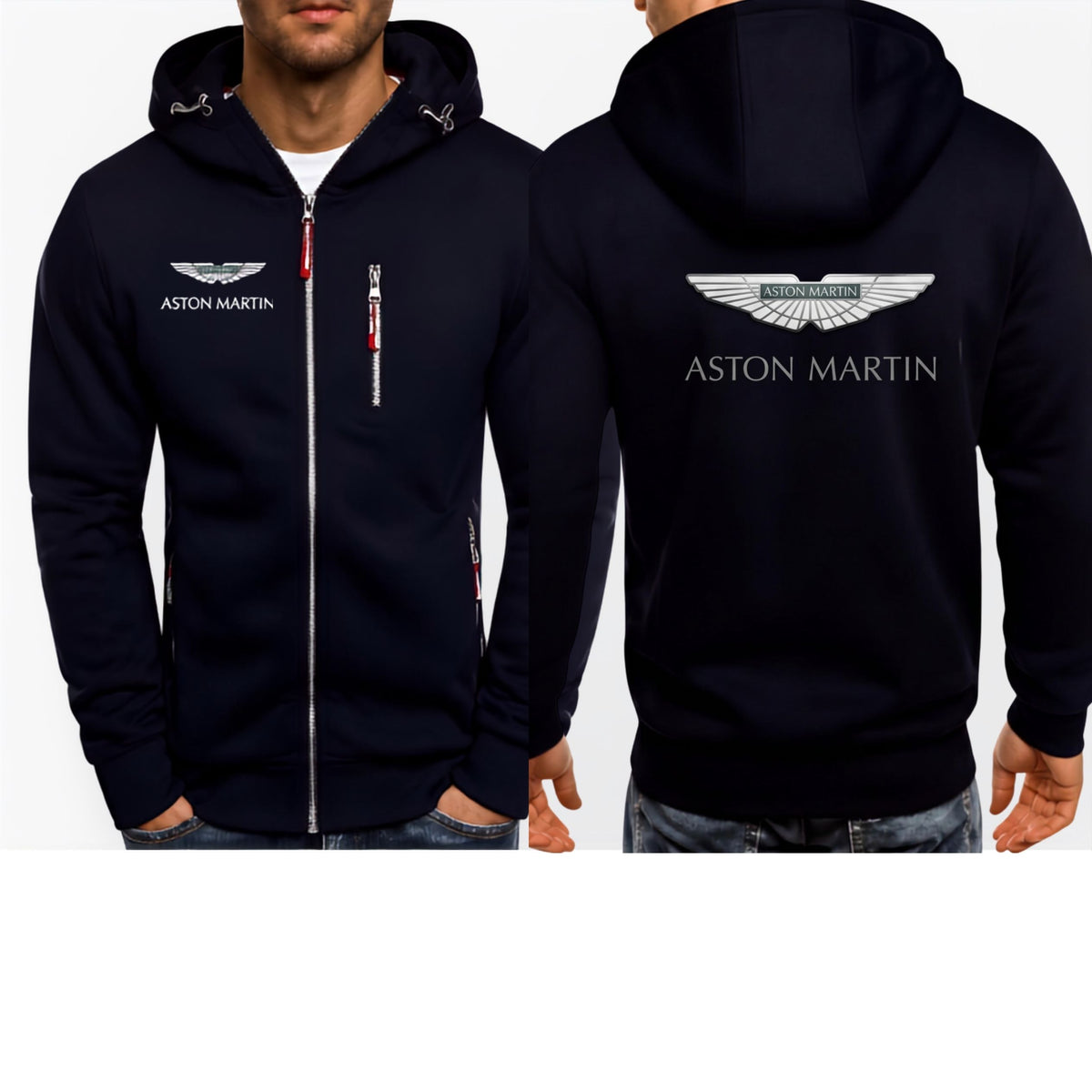 Aston Martin Fan's Hoodie with Zip Detailing