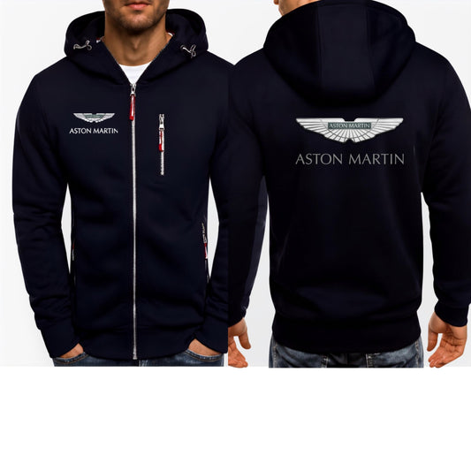 Aston Martin Fan's Hoodie with Zip Detailing