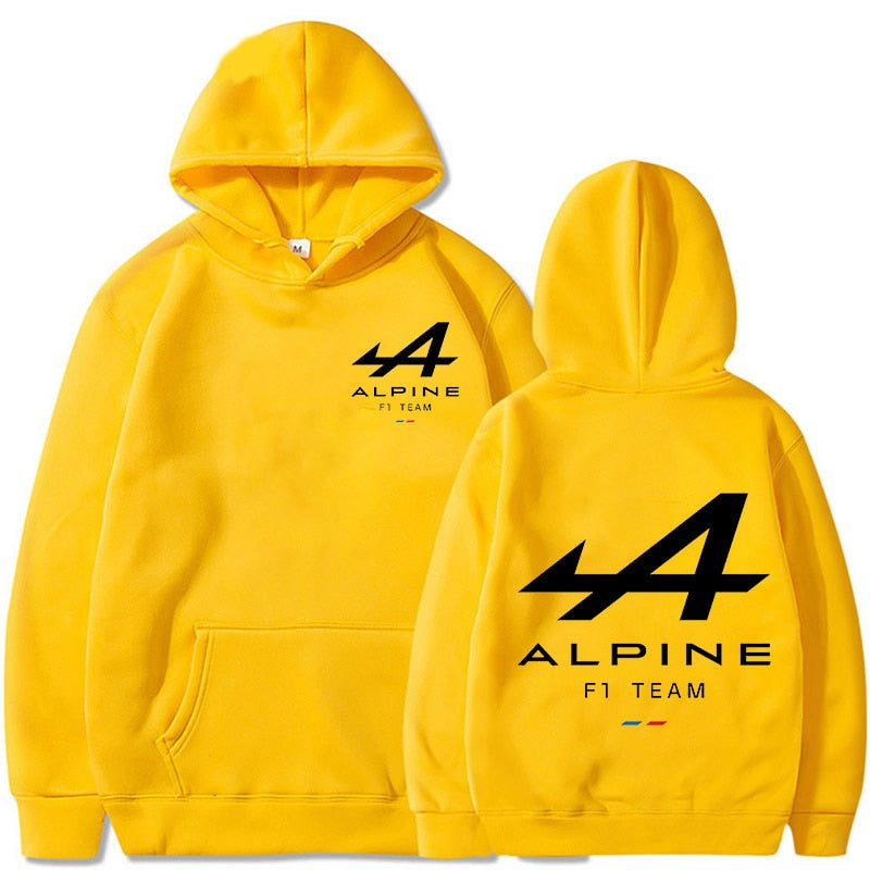 2023 Spring New F1 Racing Hoodie Men's and Women's Super Sweatshirt Alpine Rider Team Print Leisure Jogging Sweatshirt