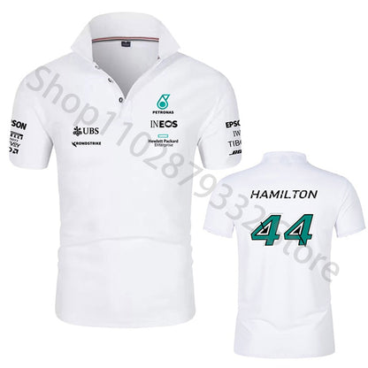 Formula One Number 44 F1 Racing Fans Short-Sleeve Men/Women Polo Shirt