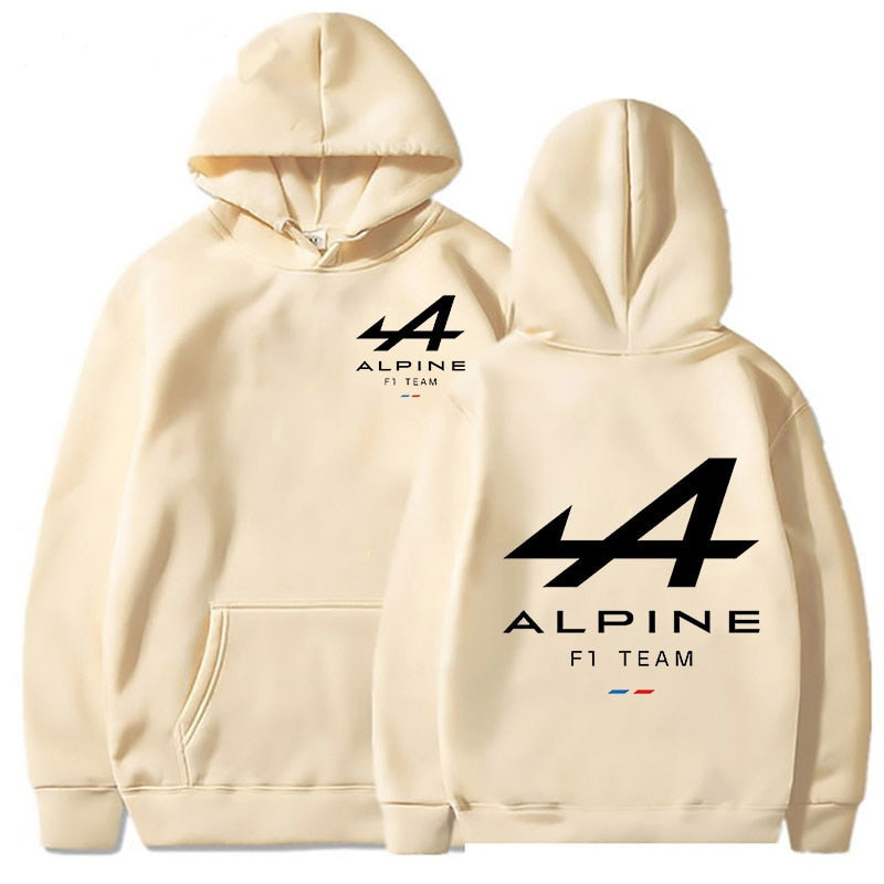 2023 Spring New F1 Racing Hoodie Men's and Women's Super Sweatshirt Alpine Rider Team Print Leisure Jogging Sweatshirt