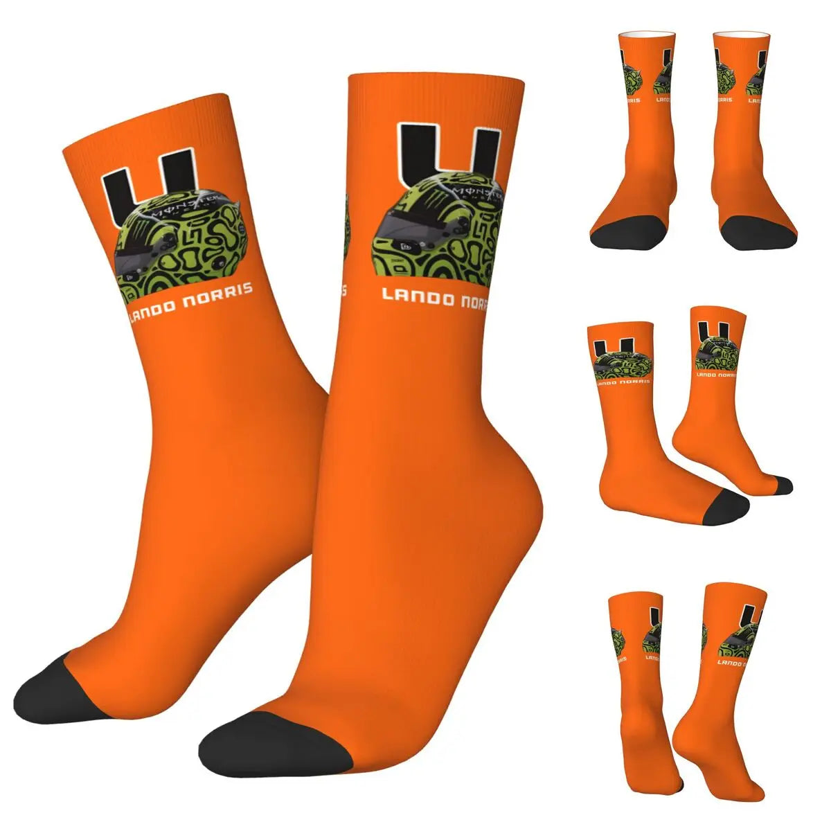 F1 World Champion Lando Norris Mclaren Formula 1 Team Star Fan's Socks in Various Designs Perfect F1 Gift