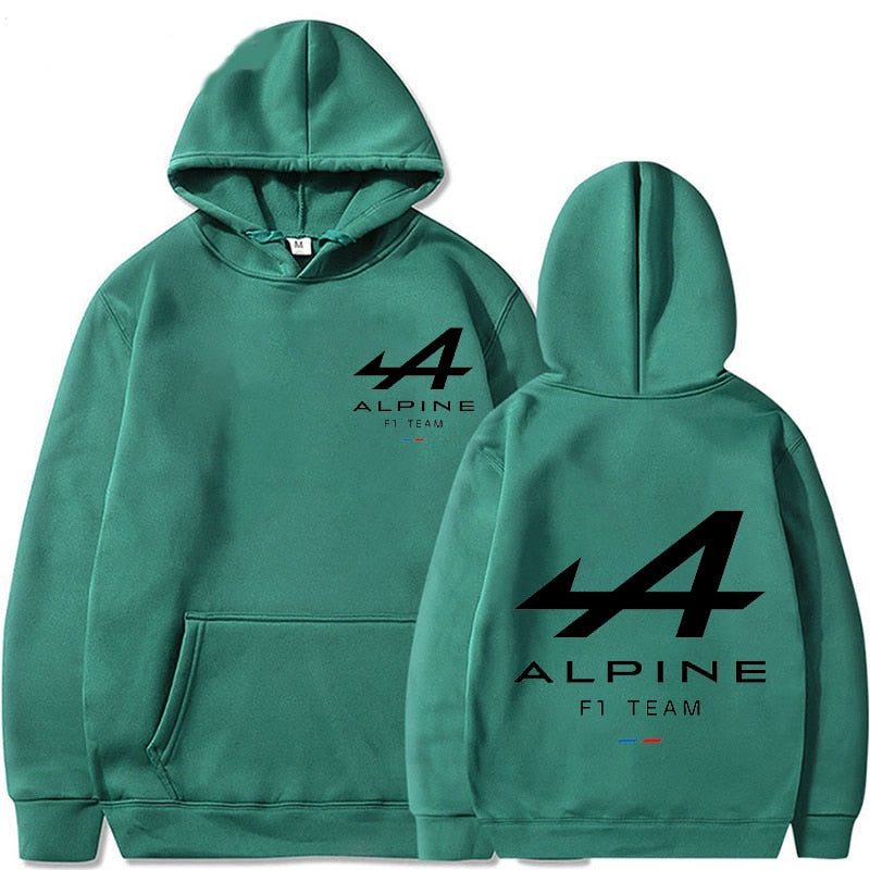 2023 Spring New F1 Racing Hoodie Men's and Women's Super Sweatshirt Alpine Rider Team Print Leisure Jogging Sweatshirt