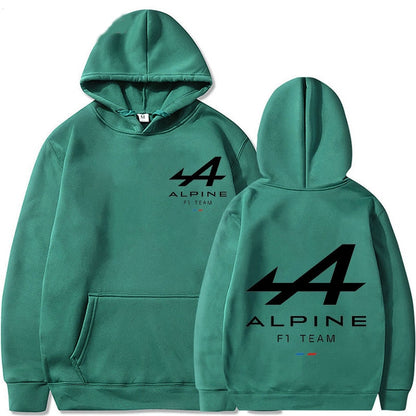 2023 Spring New F1 Racing Hoodie Men's and Women's Super Sweatshirt Alpine Rider Team Print Leisure Jogging Sweatshirt