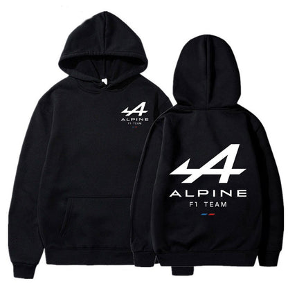 2023 Spring New F1 Racing Hoodie Men's and Women's Super Sweatshirt Alpine Rider Team Print Leisure Jogging Sweatshirt