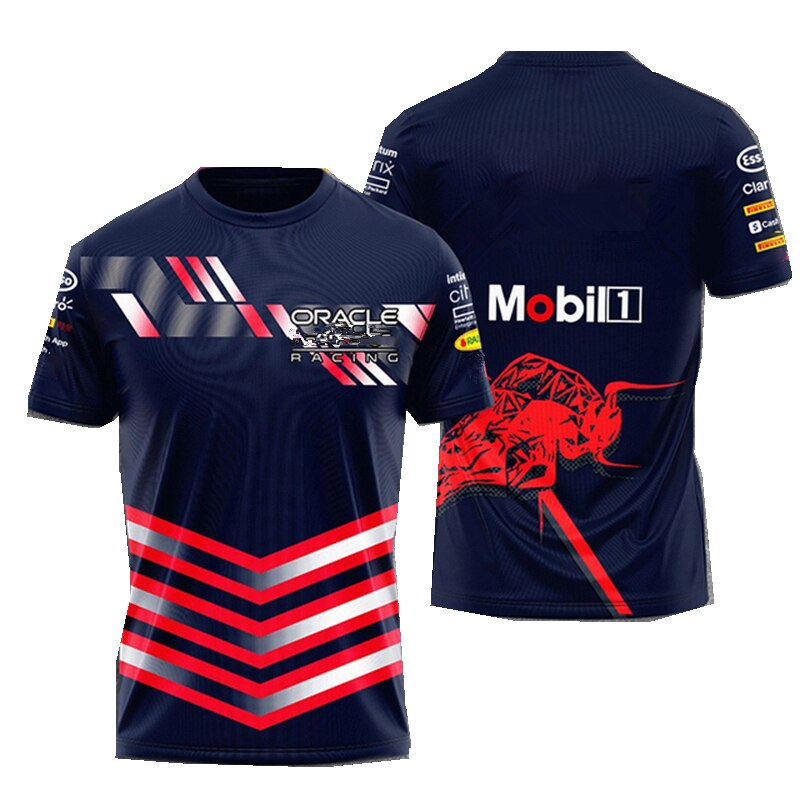 2023 Oracle F1 Racing Men's and Women's Breathable Sports T-Shirt