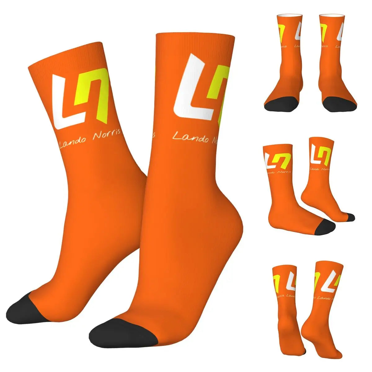 F1 World Champion Lando Norris Mclaren Formula 1 Team Star Fan's Socks in Various Designs Perfect F1 Gift