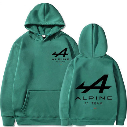 2023 Spring New F1 Racing Hoodie Men's and Women's Super Sweatshirt Alpine Rider Team Print Leisure Jogging Sweatshirt