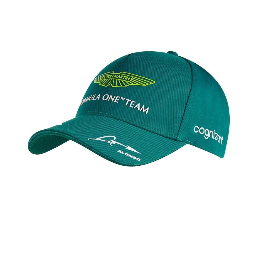 2023 Aston Martin F1 Alonso Cap Formula One Accessories Hat Men and Women, Green, Fan Supporter