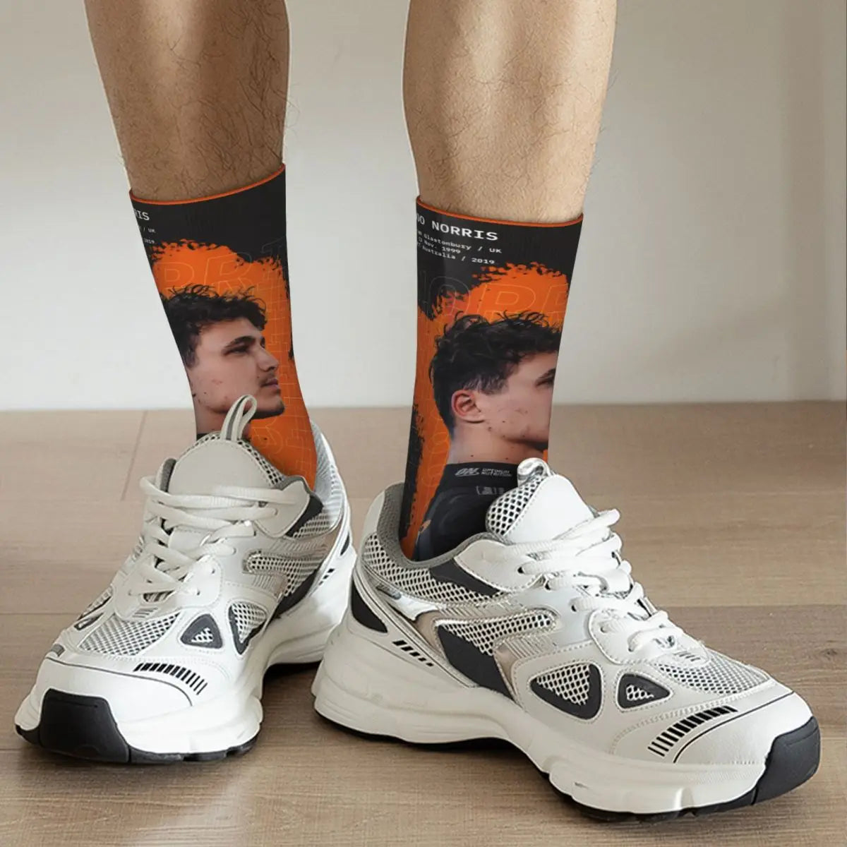 F1 World Champion Lando Norris Mclaren Formula 1 Team Star Fan's Socks in Various Designs Perfect F1 Gift