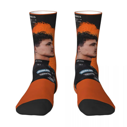 F1 World Champion Lando Norris Mclaren Formula 1 Team Star Fan's Socks in Various Designs Perfect F1 Gift