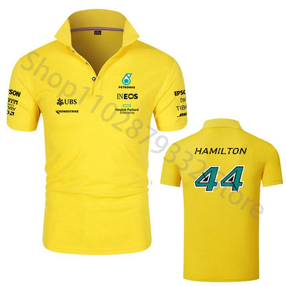 Formula One Number 44 F1 Racing Fans Short-Sleeve Men/Women Polo Shirt