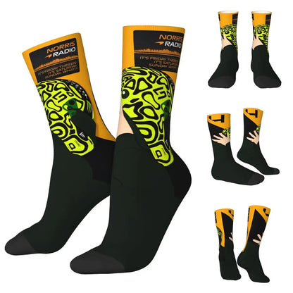 F1 World Champion Lando Norris Mclaren Formula 1 Team Star Fan's Socks in Various Designs Perfect F1 Gift