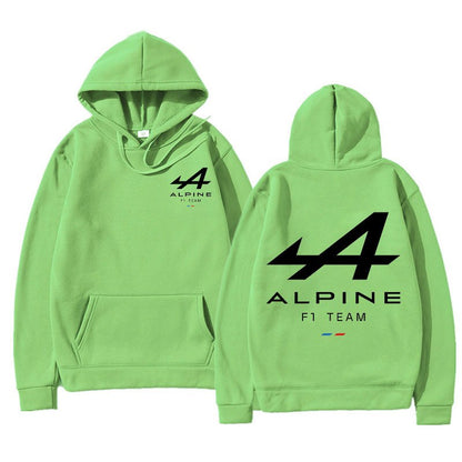 2023 Spring New F1 Racing Hoodie Men's and Women's Super Sweatshirt Alpine Rider Team Print Leisure Jogging Sweatshirt