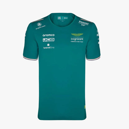 Alonso Signature Design T-Shirt Aston Martin F1 Men's Fashion Short Sleeve Crew Top Oversized T-Shirt