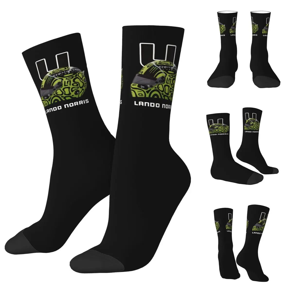 F1 World Champion Lando Norris Mclaren Formula 1 Team Star Fan's Socks in Various Designs Perfect F1 Gift