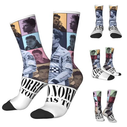 F1 World Champion Lando Norris Mclaren Formula 1 Team Star Fan's Socks in Various Designs Perfect F1 Gift