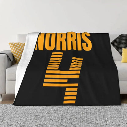 Lando Norris 4 Throw Blanket Fluffy Shaggy for sofa Blankets