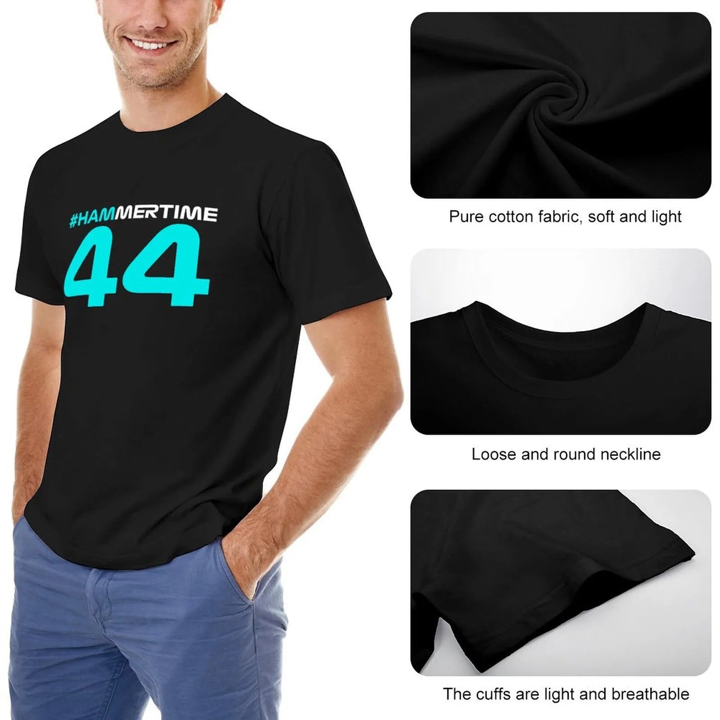 #Hammertime Lewis Hamilton #44 T Shirt