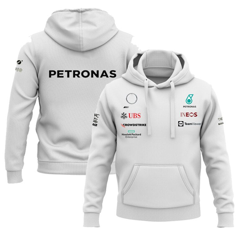 2022 Formula 1 Autumn and Winter Best Men's Breathable Hoodie New Season PETRONAS Racing Casual Sweatshirt Crew Neck Hoodie
