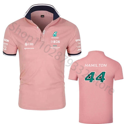 Formula One Number 44 F1 Racing Fans Short-Sleeve Men/Women Polo Shirt