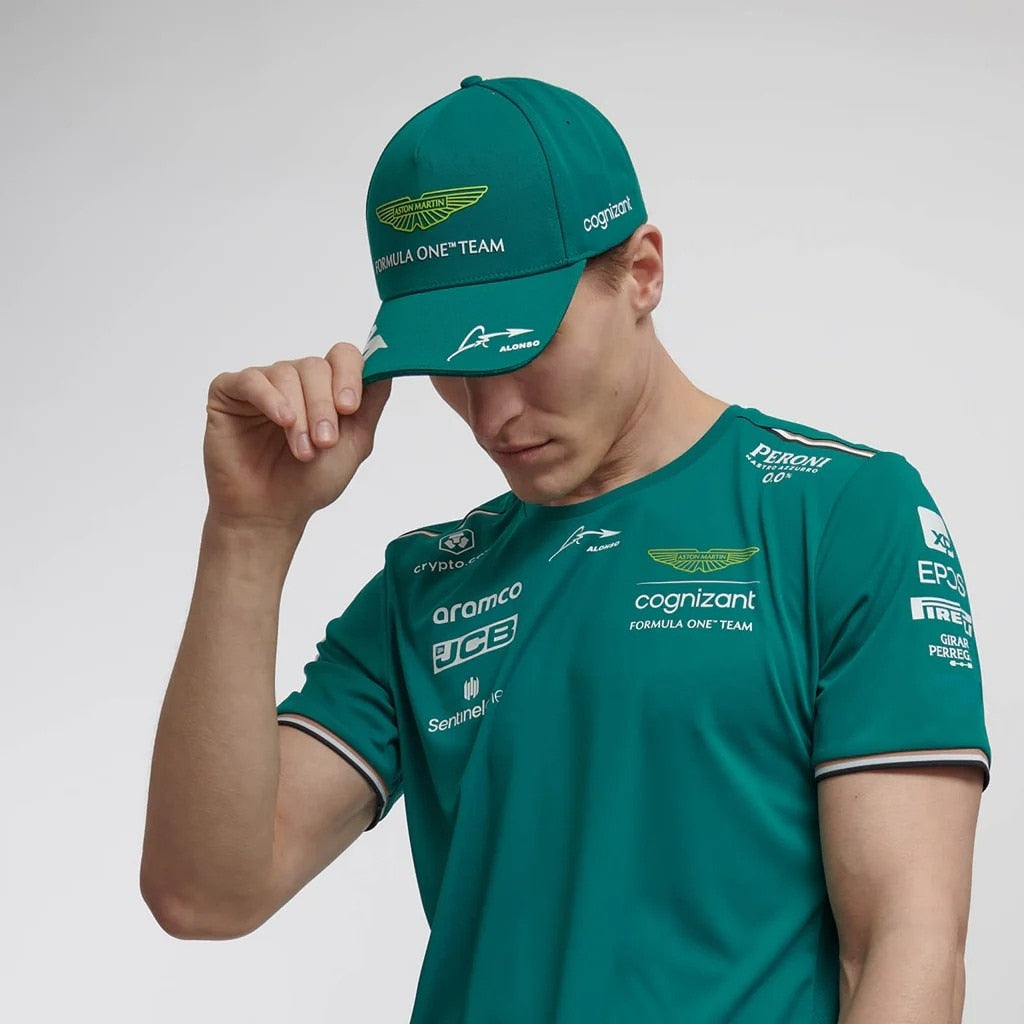 2023 Aston Martin F1 Alonso Cap Formula One Accessories Hat Men and Women, Green, Fan Supporter