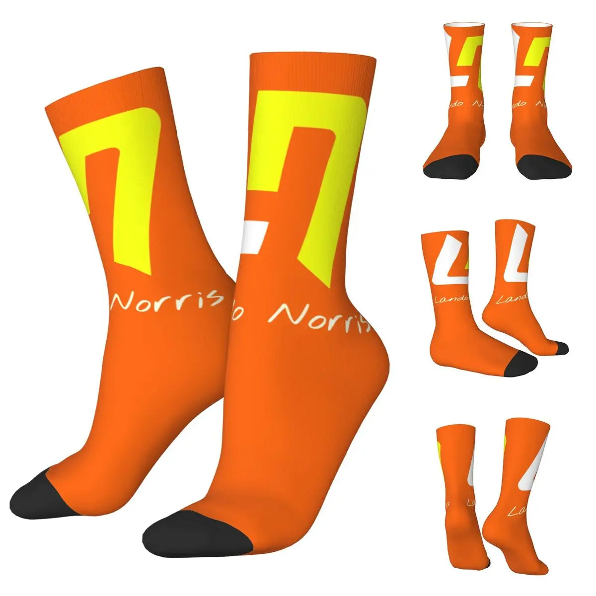 F1 World Champion Lando Norris Mclaren Formula 1 Team Star Fan's Socks in Various Designs Perfect F1 Gift