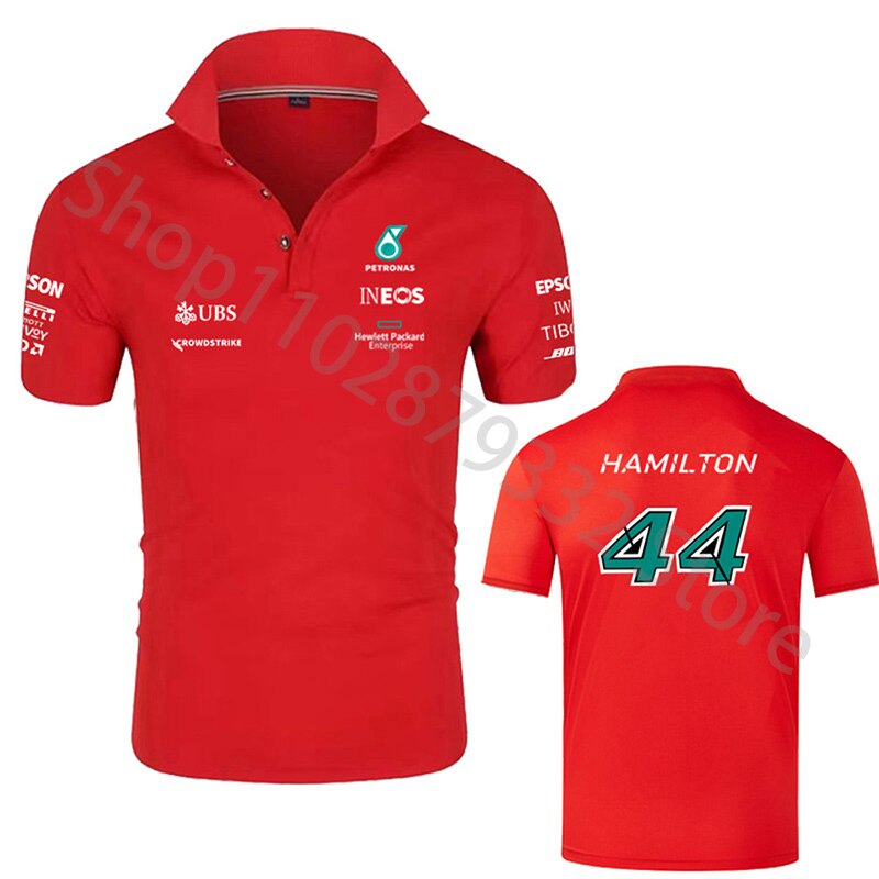 Formula One Number 44 F1 Racing Fans Short-Sleeve Men/Women Polo Shirt