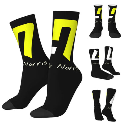 F1 World Champion Lando Norris Mclaren Formula 1 Team Star Fan's Socks in Various Designs Perfect F1 Gift