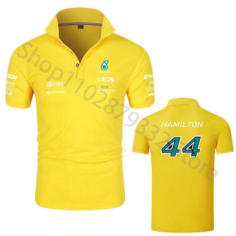 Formula One Number 44 F1 Racing Fans Short-Sleeve Men/Women Polo Shirt