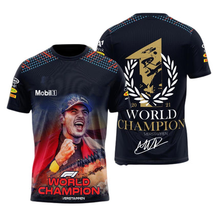 Max Verstappen T-shirt Best Gift For F1 Fan- Christmas Gift