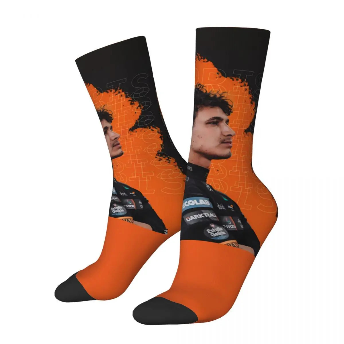 F1 World Champion Lando Norris Mclaren Formula 1 Team Star Fan's Socks in Various Designs Perfect F1 Gift