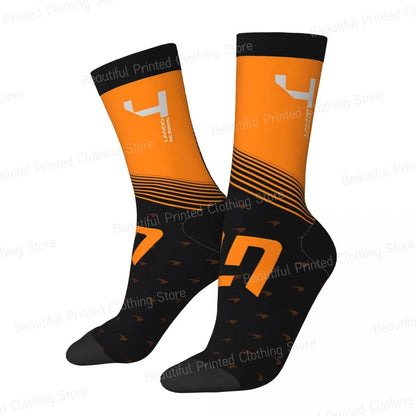 F1 Lando Norris Mclaren Formula 1 Team Fan's Socks Perfect Gift
