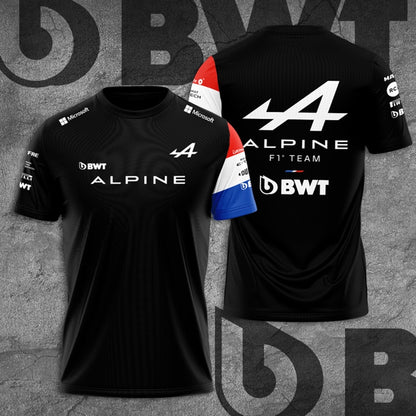 F1 T-Shirts All  Formula 1 Team Racing Design Crew Neck Sweatshirt High Quality Clothing