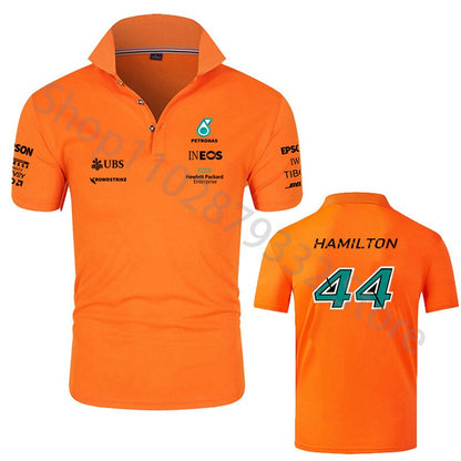 Formula One Number 44 F1 Racing Fans Short-Sleeve Men/Women Polo Shirt