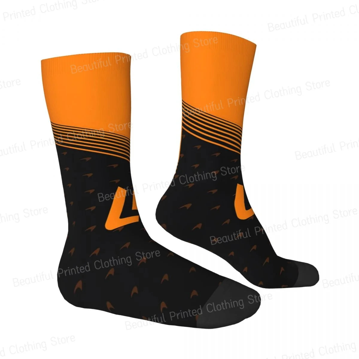 F1 Lando Norris Mclaren Formula 1 Team Fan's Socks Perfect Gift