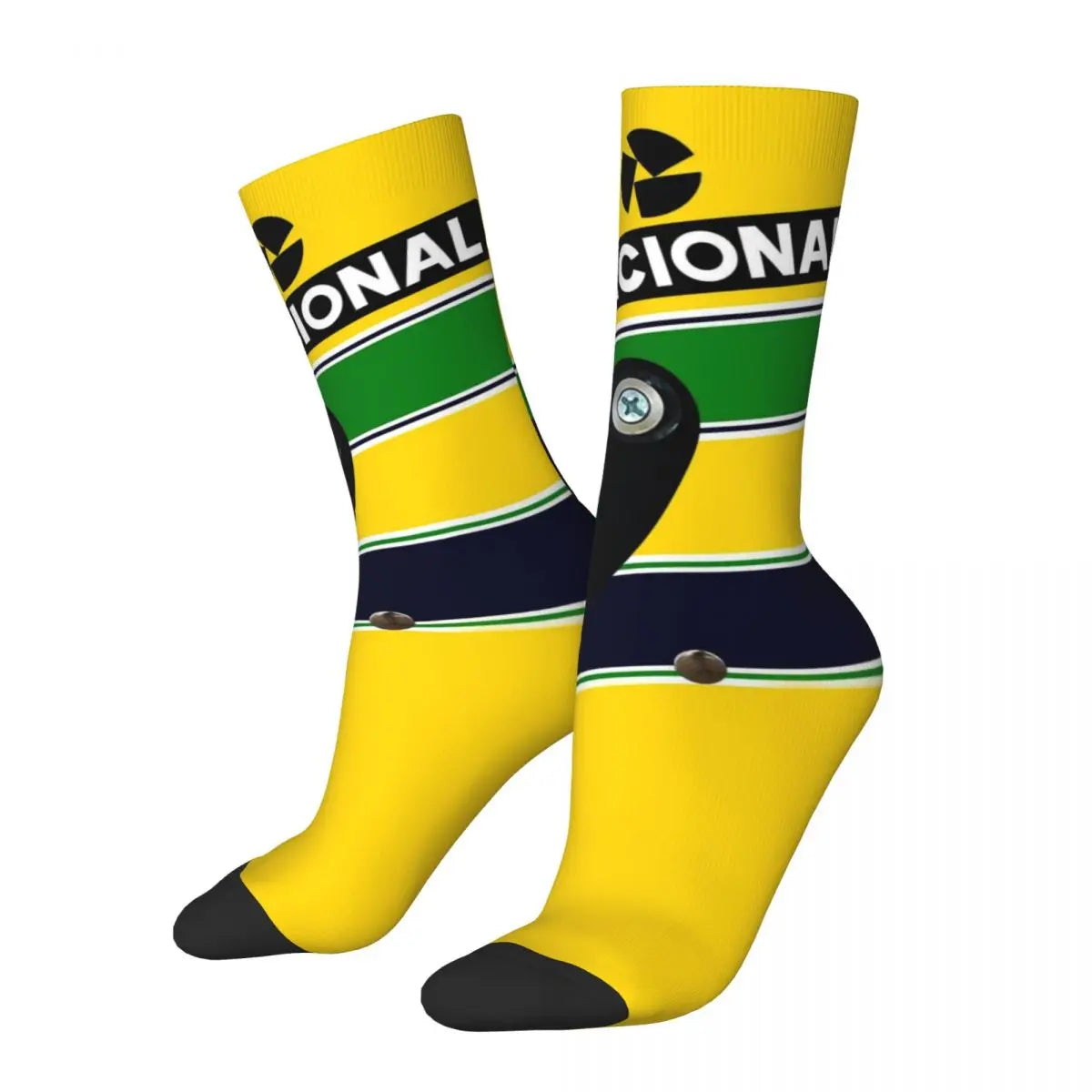F1 Motorsport Legend Ayrton Senna Fan's Socks Perfect Gift Various Designs