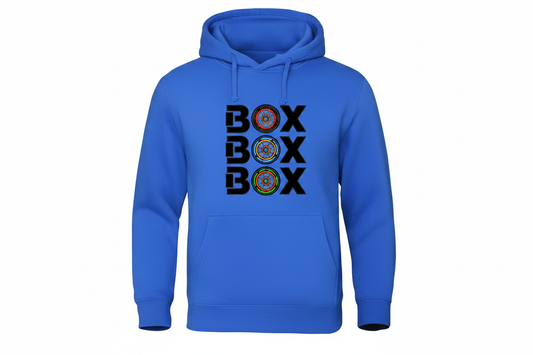 Blue BOX BOX BOX Hoodie