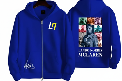 Blue Full Zip Hoodie