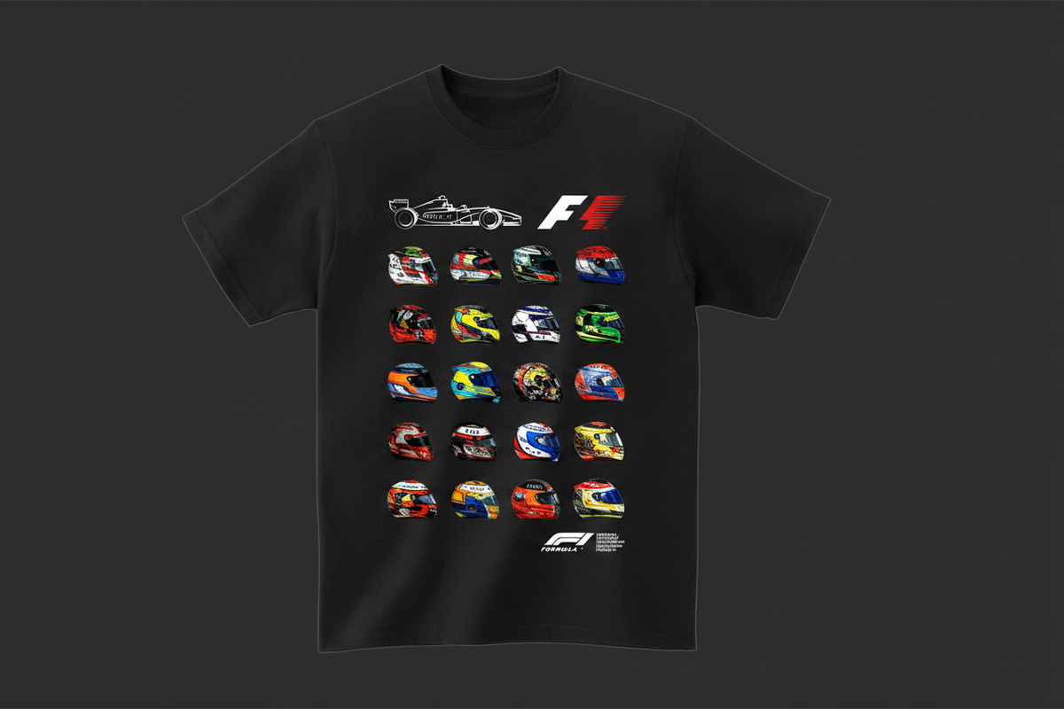 F1 Helmets Tee Sharpened