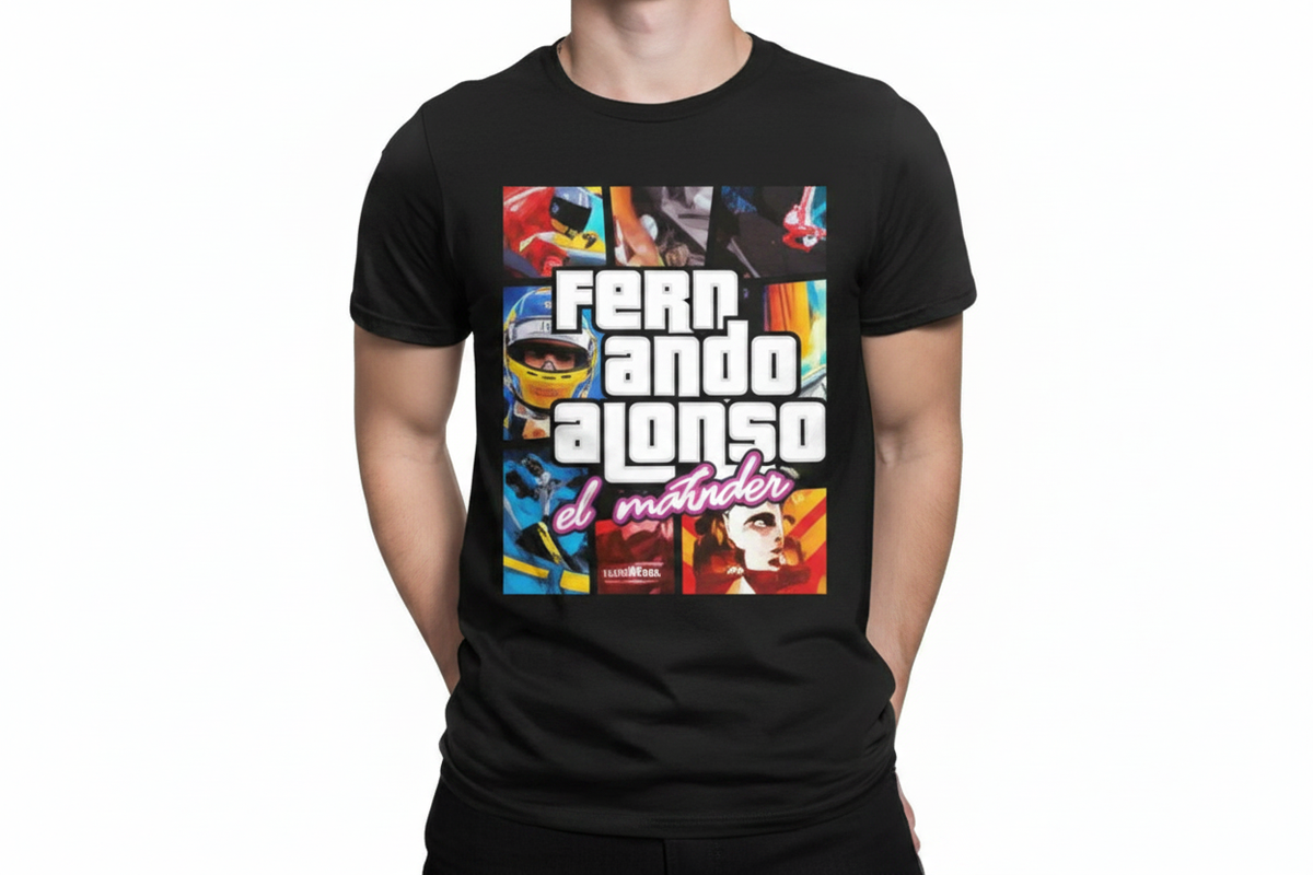 Fernando Alonso GTA Tee Black