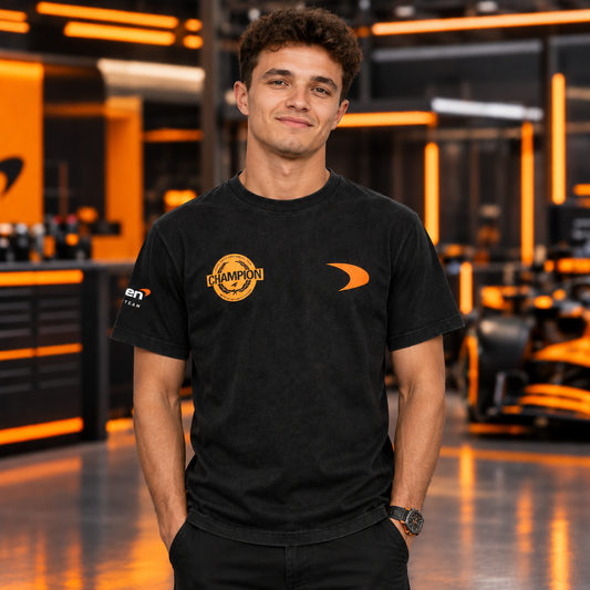 Front view featuring Lando Norris