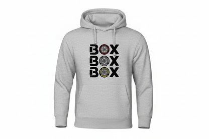 Grey BOX BOX BOX Hoodie