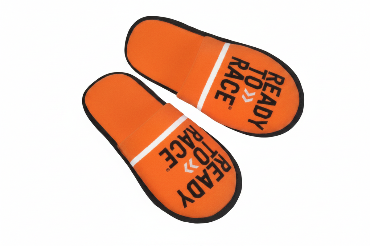 Orange slippers sharpened